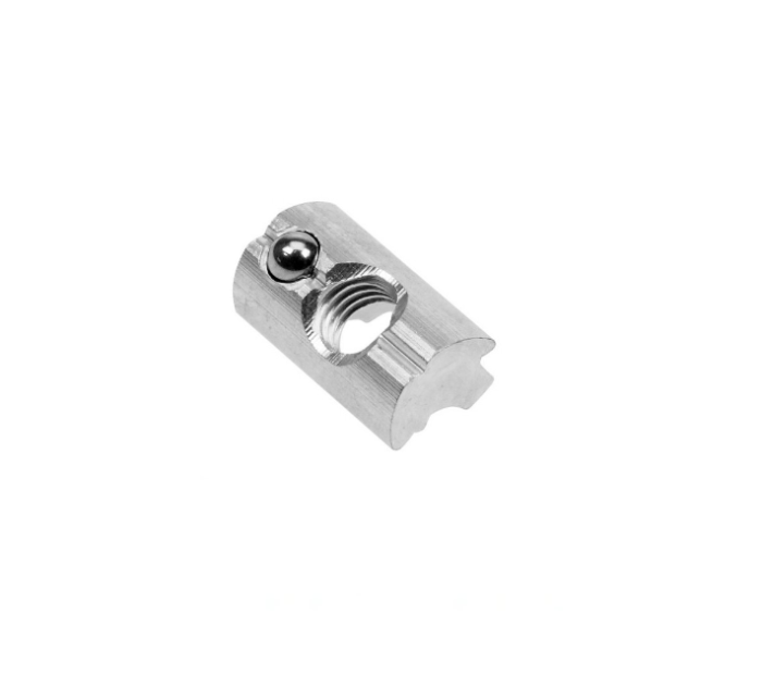 Slide nut with a ball, M8, Al