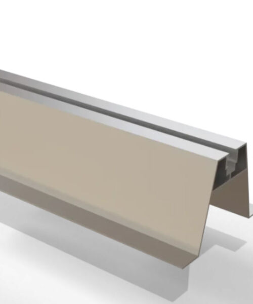 Trapezoidal rail, aluminum, H+7cm, L 400mm